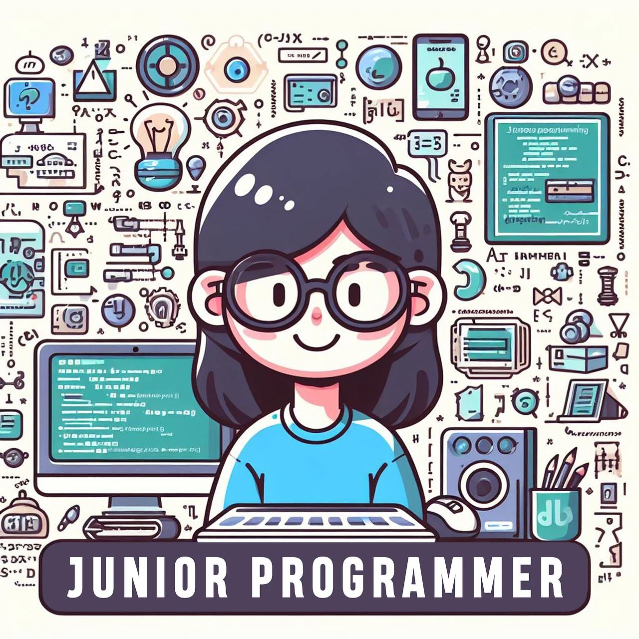 Afbeelding van een junior programmeur